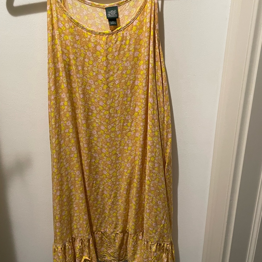 Yellow floral dress